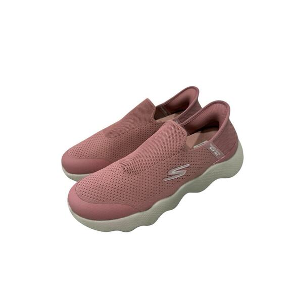 Skechers 124906-LTPK Go Walk Massage Fit-Tidal Women's Casual Pink Shoes 9.5 - Picture 3 of 9